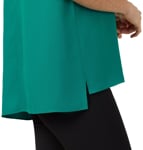 Picture of NNT Uniforms Ladies French Georgette Short Sleeve V-neck Top - Emerald - Emerald (CATUPU-EMD)