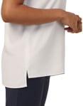 Picture of NNT Uniforms Ladies French Georgette Short Sleeve V-neck Top - White - White (CATUPU-WHT)