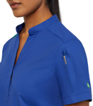 Picture of NNT Uniforms-CATUMM-COP-Ladies Next-gen Antibacterial Active Blackburn Mandarin Collar Scrub Top - Cobalt