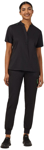 Picture of NNT Uniforms Ladies Antibacterial Active Westerman Jogger Scrub Pant - Black - Black (CAT3W6-BLA)