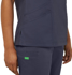 Picture of NNT Uniforms-CATULM-CHP-Ladies Florence V-neck Classic Scrub Top - Charcoal