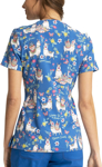 Picture of Cherokee Scrubs-CK678 APPC-Cherokee Scrubs Print top - Alpaca Picnic