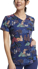 Picture of Cherokee Scrubs-TF737 BAWG-Cherokee Scrubs Print top - Meadow Frolic