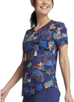 Picture of Cherokee Scrubs-TF737 BAWG-Cherokee Scrubs Print top - Meadow Frolic
