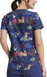 Picture of Cherokee Scrubs-TF737 BAWG-Cherokee Scrubs Print top - Meadow Frolic