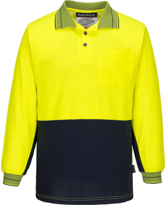 Picture of Prime Mover-MP213-Long Sleeve Cotton Comfort Polo