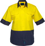 Picture of Prime Mover-MS802-Hi Vis Cotton Drill Shirt