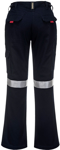 Picture of Prime Mover-ML709-Ladies Cotton Drill Cargo Pants with Reflective Tape