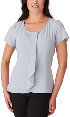 Picture of City Collection Cascade Short Sleeve Blouse (2285)