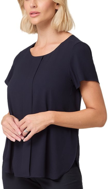 Picture of City Collection Grace-X Over Side Ladies Short Sleeve Blouse (2287)