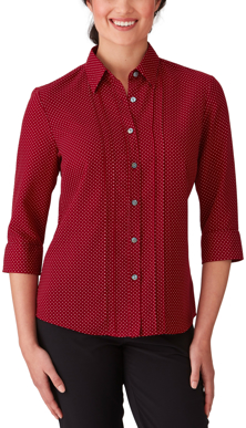 Picture of City Collection City Stretch® Spot 3/4 Sleeve Shirt (2172)