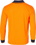 Picture of Australian Industrial Wear -SW05TD-Men's Polycotton High Visibility Long Sleeve Polo