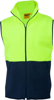 Picture of Australian Industrial Wear -SW08-Unisex Hi-Vis Two Tone Polar Vest