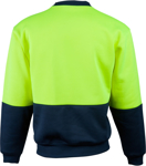 Picture of Australian Industrial Wear -SW09-Men's Fleece Hi-Vis 2 Tone Crew Neck Wind Cheater
