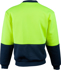 Picture of Australian Industrial Wear -SW09-Men's Fleece Hi-Vis 2 Tone Crew Neck Wind Cheater