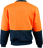 Picture of Australian Industrial Wear -SW09-Men's Fleece Hi-Vis 2 Tone Crew Neck Wind Cheater