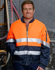 Picture of Australian Industrial Wear -SW16A-Men's Hi-Vis Taped Two Tone Flying Jacket