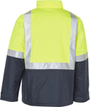 Picture of Australian Industrial Wear -SW28A-Men's Hi-Vis Taped Two Tone Rain Proof Jacket With Quilt Lining