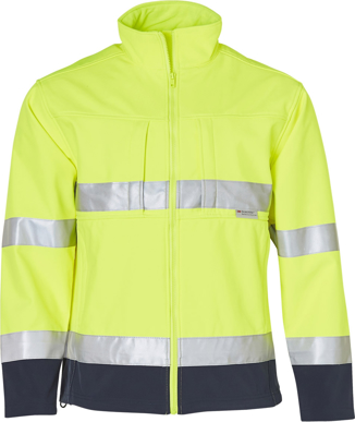 Picture of Australian Industrial Wear -SW29-Men's Taped Hi-Vis Safety Softshell Jacket