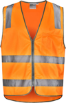 Picture of Australian Industrial Wear -SW40-Unisex Vic Rail Taped Hi Vis Safety Vest