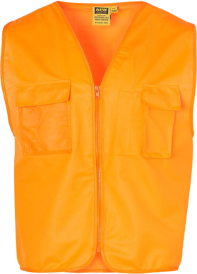 Picture of Australian Industrial Wear -SW41-Unisex Hi-Vis Safety Vest With ID Pocket