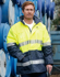 Picture of Australian Industrial Wear -SW50-Men's Hi-Vis Long Line Jacket Polar With Fleece Lining