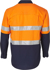 Picture of Australian Industrial Wear -SW69-Unisex Taped Hi-Vis Cotton Rip-Stop Long Sleeve Shirt