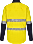 Picture of Australian Industrial Wear -SW82-Unisex Hi Vis Cool-Breeze Safety Long Sleeve Shirt (Generic Tape)