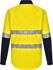 Picture of Australian Industrial Wear -SW82-Unisex Hi Vis Cool-Breeze Safety Long Sleeve Shirt (Generic Tape)