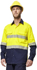 Picture of Australian Industrial Wear -SW83-Unisex Hi Vis Cool-Breeze Safety Long Sleeve Shirt (Segmented Tape)