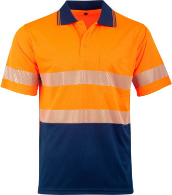 Picture of Australian Industrial Wear -SW85-Unisex Cooldry® Segmented Short Sleeve Polo