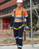 Picture of Australian Industrial Wear -SW207-Men's Taped Two Tone Coverall With 3M Scotchlite Tapes