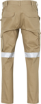 Picture of Australian Industrial Wear -WP08HV-Pre-Shrunk Drill Pants With 3M Tapes - Stout