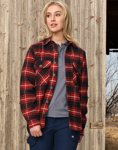 Picture of Australian Industrial Wear -WT07-Unisex Quilted Flannel Shirt-Style Jacket