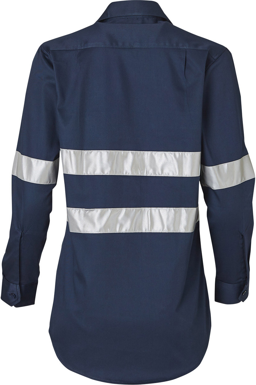 Uniform AustraliaAustralian Industrial Wear WT08HVLadies Taped Cotton Drill Work Shirt With