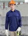 Picture of Australian Industrial Wear -WT12-Unisex Cool Breeze Closed Front Long Sleeve Work Shirt
