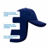 Picture of LW Reid-4332LH-Baker Microfibre Legionnaire Cap