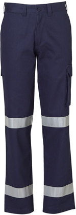 Picture of Australian Industrial Wear -WP15HV-Ladies Taped Heavy Cotton Drill Cargo Pants With Biomotion 3M Tape