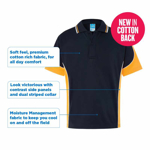 Picture of LW Reid-5760MP-Duffield Side Panel Sports Polo