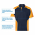 Picture of LW Reid-5760SB-Matson Round Panel Sports Polo