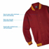 Picture of LW Reid-5310PB-Strezlecki Fleecy Stud-Front Bomber Jacket