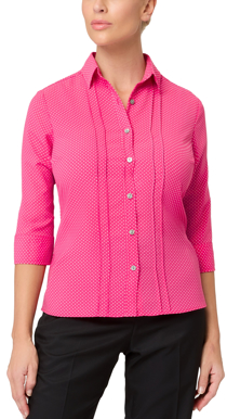 Picture of City Collection City Stretch® Spot 3/4 Sleeve Shirt - Pink (2172-PINK)