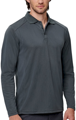 Picture of Winning Spirit Mens Lucky Bamboo Long Sleeve Polo (PS89)