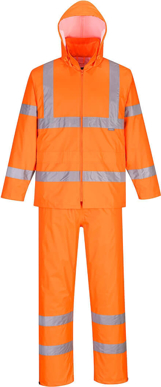 Picture of Prime Mover Workwear Hi-Vis Packaway Rainsuit (H448)