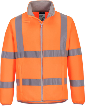 Picture of Prime Mover Workwear Eco Hi-Vis Polar Fleece Jacket (EC70)