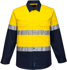 Picture of Prime Mover Workwear Hi-Vis Two Tone Lightweight Long Sleeve Shirt with Tape (MA801)