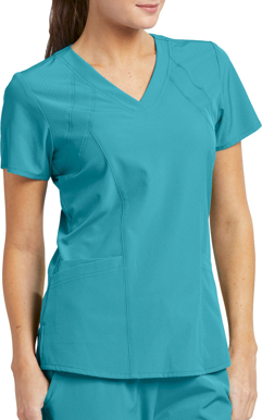 Picture of Barco One Women 4-Pocket Princess Seam V-Neck Pulse Scrub Top (5105)