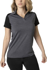 Picture of Be seen-BKP401L--Ladies Charcoal Heather Soft Touch Fabric Front And Back Polo Featuring Contrast Shoulder Panel