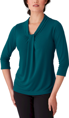 Picture of City Collection Pippa Knit 3/4 Sleeve Blouse (2221)