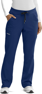 Picture of SKECHERS Scrubs by Barco-SKP505P-Ladies Focus Scrub Pant Petite Navy Size XSP